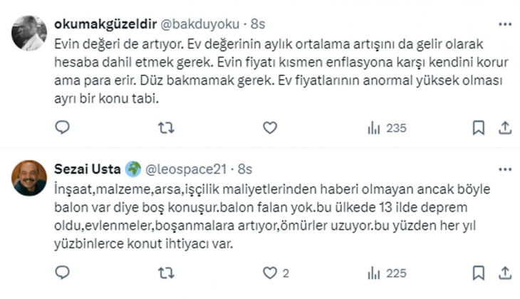 Konut fiyatlarında balon var mı? 500 bin TL nin faiz kazancı, 4 milyon TL lik evin kira getirisinden fazla! 