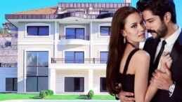 Burak Özçivit ve Fahriye Evcen’in ‘saray yavrusu’ evi görenleri büyüledi! İşte Beykoz’daki 4 katlı havuzlu lüks villa…