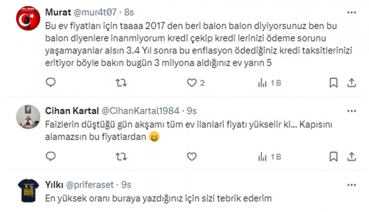 Konut fiyatlarında balon var mı? 500 bin TL nin faiz kazancı, 4 milyon TL lik evin kira getirisinden fazla! 