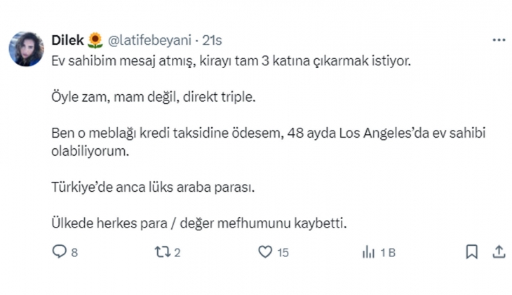 Kiracıdan zam isyanı: Ev sahibim kirayı 3 katına çıkartmak istiyor, o paraya 48 ayda Los Angeles’da ev alabiliyorum!