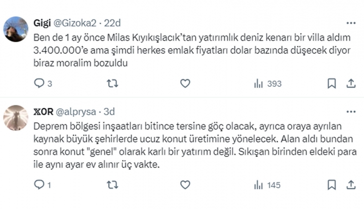 2.3 milyon TL ye ev alacakların aylık ödemesi 21.790 TL! Artık hesaplar Kiracı yarısını öder diyerek yapılıyor!