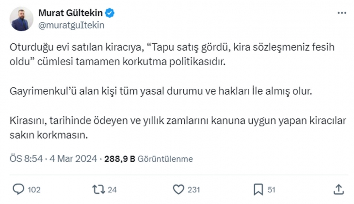 Kiracılar dikkat! Resmen açıklandı: Oturduğu evi satılan kiracıların kira sözleşmesi sona erer mi?